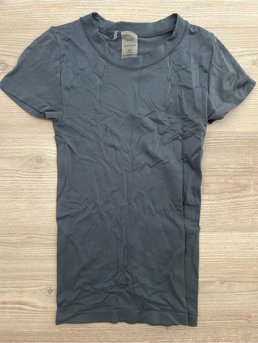Aritzia Slate Gray Short Sleeve Crew Tee